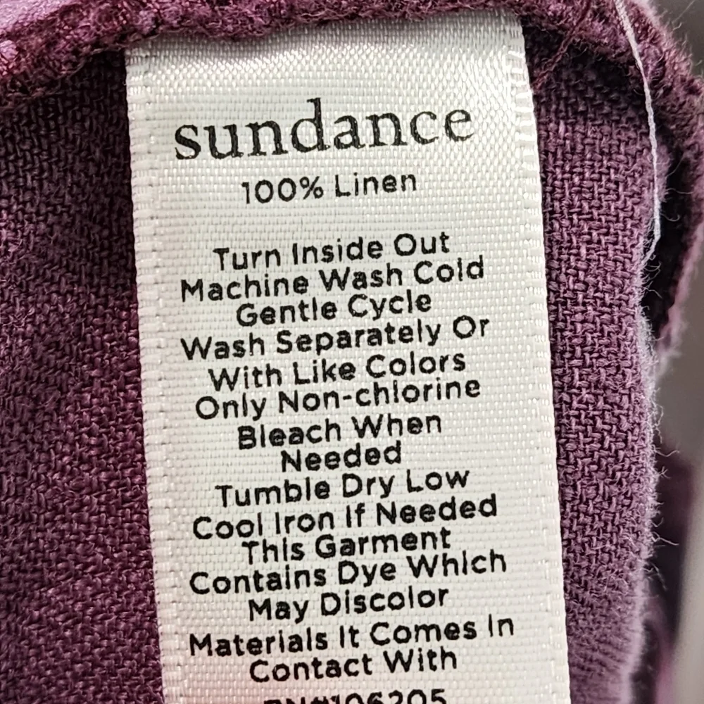 Sundance Women's Plus Size Adelaide Linen Pants - 14 - Picture 6 of 7